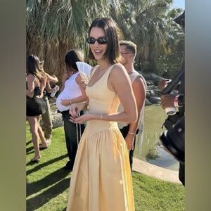 Proenza Schouler White Label Kendall Maxi Dress in Yellow